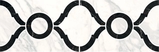 Бордюр Kerama Marazzi ID91T Фрагонар наборный белый 30x9,9x0,9