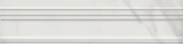 Бордюр Kerama Marazzi BLB038 Алькала белый багет 20x5