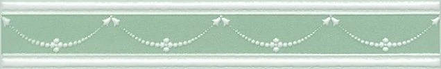 Бордюр Kerama Marazzi STG/D563/6307 Петергоф зелёный 25х4.2