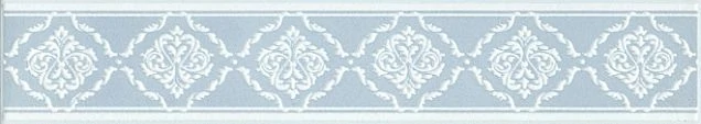 Бордюр Kerama Marazzi AD/B326/SG1545 Петергоф голубой 40,2х7,7