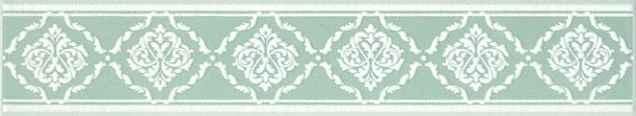 Бордюр Kerama Marazzi AD/D326/SG1547 Петергоф зеленый 40,2х7,7