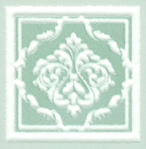 Декор Kerama Marazzi AD/D327/SG1547 Петергоф зеленый 7,7х7,7