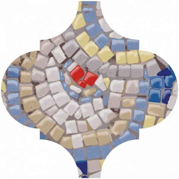 Декор Kerama Marazzi OP/A169/65000 Арабески Майолика Гауди 6.5x6.5