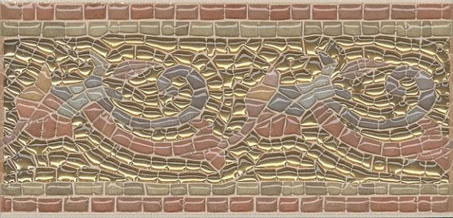 Бордюр Kerama Marazzi HGD/B100/17000 Виченца золото 15х7,2