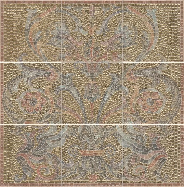 Панно Kerama Marazzi HGD/B99/9x/17000 Виченца золото 45х45 (комплект 9шт.)
