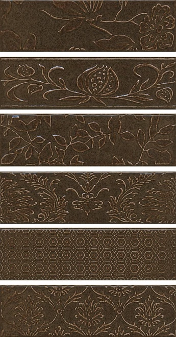 Панно Kerama Marazzi AD/D333/6x/2914 Кампьелло коричневый 51х28,5 (комплект 6 шт.)