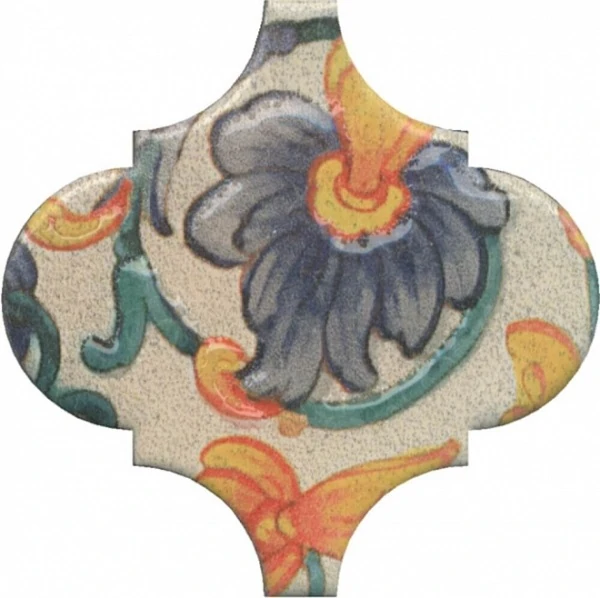 Декор Kerama Marazzi OP/A162/65000 Арабески котто орнамент 6,5x6,5