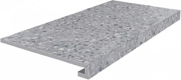 Ступени Kerama Marazzi Терраццо Клееная Серый 33x60 9мм SG632620R/GCF