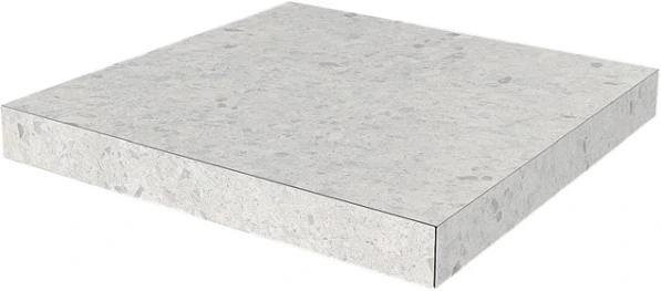 Ступень Kerama Marazzi Терраццо Серый светлый угловая SG632400R/GCA