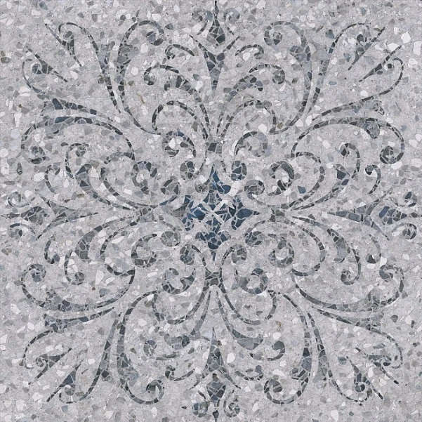 Декор Kerama Marazzi SG632700R Терраццо серый декорированный обрезной 60x60