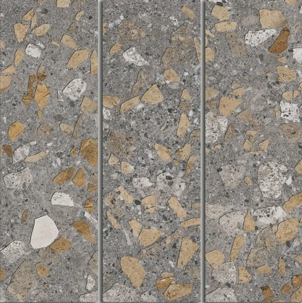 Декор Kerama Marazzi SG184/001 Терраццо коричневый мозаичный 14,7х14,7
