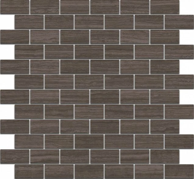 Декор Kerama Marazzi MM13040 Грасси коричневый мозаичный 32х30