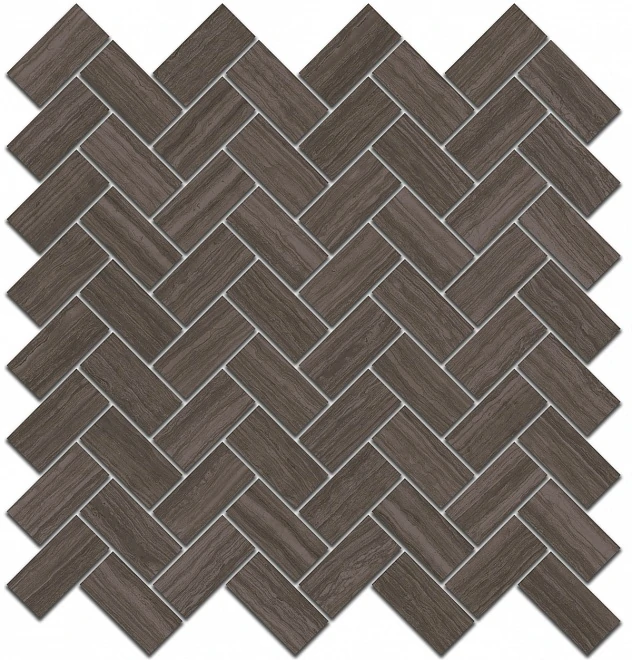 Декор Kerama Marazzi SG190/003 Грасси коричневый мозаичный 31,5х30