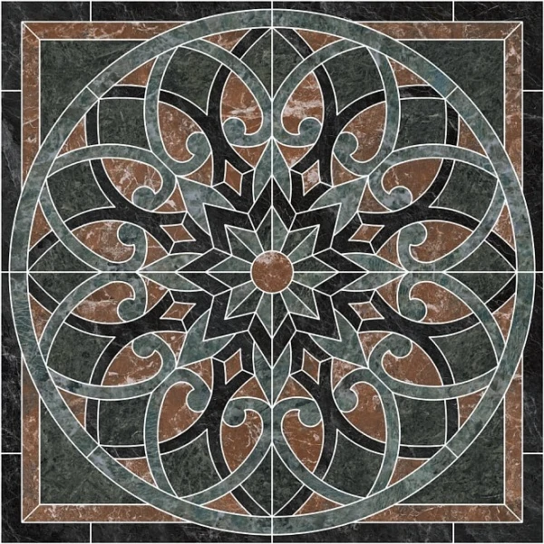 Декор Kerama Marazzi ID110 Риальто наборный лаппатированный 120x120