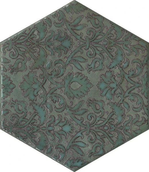Декор Kerama Marazzi VT/B560/SG23037N Гроссето зеленый 20x23,1