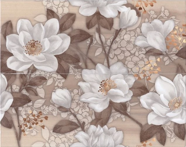 Панно Kerama Marazzi 7114/A/B/3F Сари Жасмин 50x40