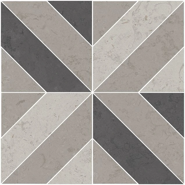 Декор Kerama Marazzi ID124T Про Лаймстоун серый матовый 60х60