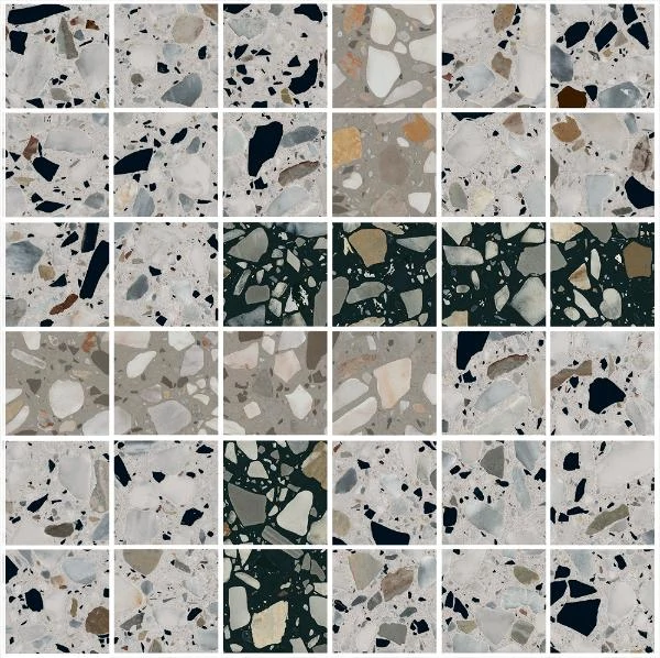 Мозаика Kerama Marazzi Бричиола 1 Мозаичный Лаппатированный 30x30 SG6531/MM