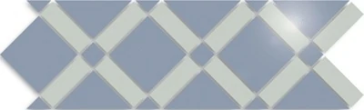 Бордюр Kerama Marazzi TU139/001 Креп полир аквам+голуб 42х14
