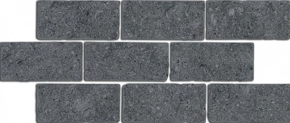 Бордюр Kerama Marazzi BR021 Роверелла серый темный мозаичный 34.5x14.7