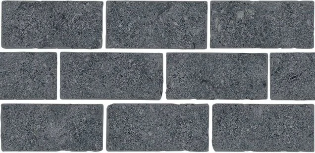 Бордюр Kerama Marazzi BR021T Роверелла серый темный мозаичный 34,5x14,7x0,9