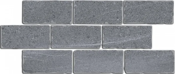 Бордюр Kerama Marazzi BR023 Роверелла серый мозаичный 34.5x14.7