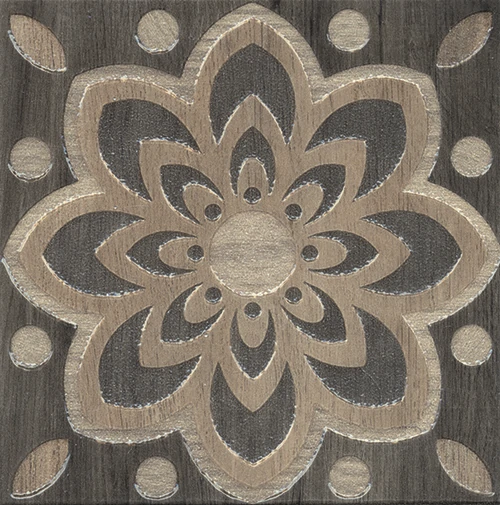 Декор Kerama Marazzi HGD/B30/TU0031L Фратте серый лаппатированный 20х20