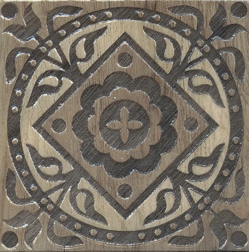 Декор Kerama Marazzi HGD/B28/TU0031L Фратте серый лаппатированный 20х20