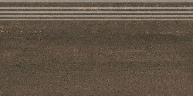 Ступени Kerama Marazzi Про Дабл Коричневый с насечками 9мм 30х60 DD201320R/GR