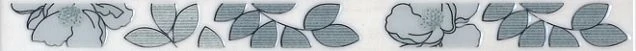 Бордюр Kerama Marazzi STG/B235/15016 Ньюпорт Цветы зеленый 40x3