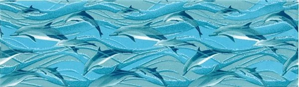 Декор Kerama Marazzi GR132/2828 Дельфины 8,5x28,5