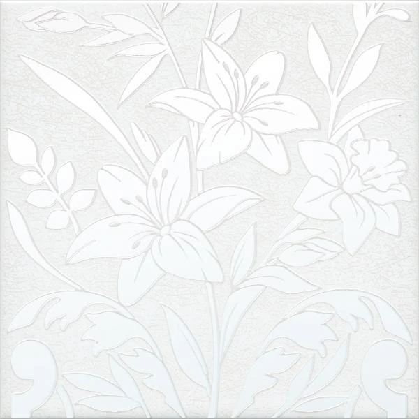 Декор Kerama Marazzi HGD/A567/5155 Барберино 3 белый глянцевый 20x20
