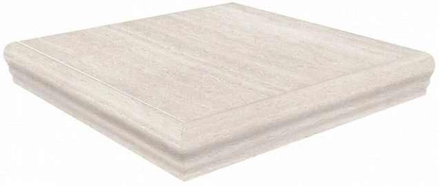 Ступень Kerama Marazzi Пантеон Беж светлый правая угловая 34x34 SG157100R/GR/AND