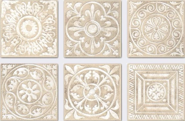 Декор Kerama Marazzi A1294/SG1550 Сонет беж 4.7x4.7