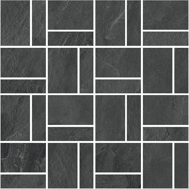 Мозаика Kerama Marazzi Про слейт Антрацит мозаичный T021/DD2039