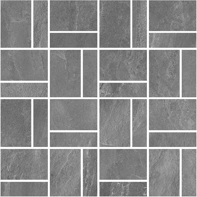 Мозаика Kerama Marazzi Про слейт Серый мозаичный T021/DD2038