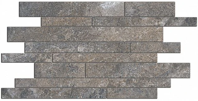 Бордюр Kerama Marazzi SG188/004 Тревизо серый мозаичный 50,2х25