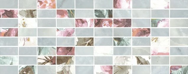Декор Kerama Marazzi MM7138 Кенсингтон зеленый мозаичный 20x50