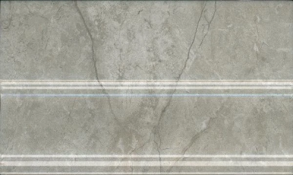 Плинтус Kerama Marazzi FMB033 Кантата серый светлый глянцевый 25x15