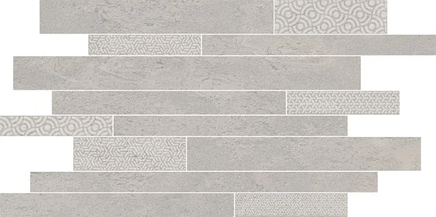 Декор Kerama Marazzi SBM009/SG458320 Ламелла серый светлый мозаичный 50,2x25x8,5