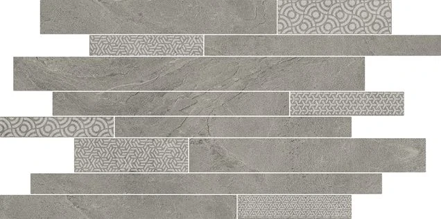 Декор Kerama Marazzi SBM010/SG458420 Ламелла серый мозаичный 50,2x25x8,5