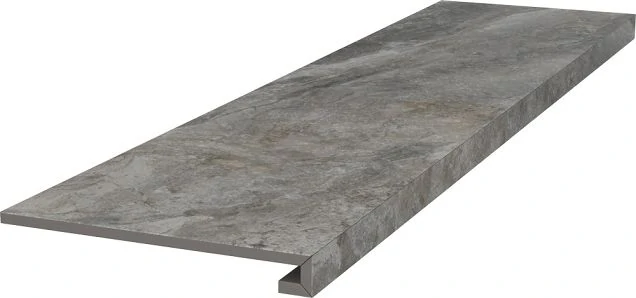 Ступени Kerama Marazzi Гриджио Клееная серый обрезной 9мм 33x119.5 DL502820R/GCF