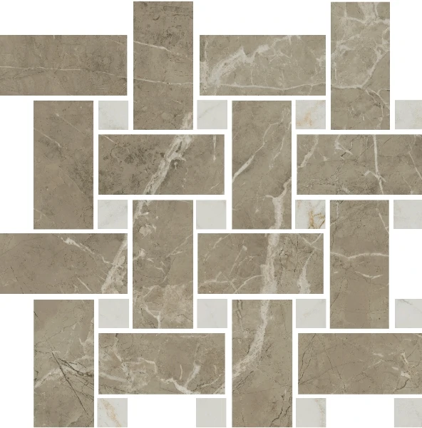 Мозаика Kerama Marazzi Серенада Мозаичный Бежевый Темный Лаппатированный 32x32 T038/SG6541