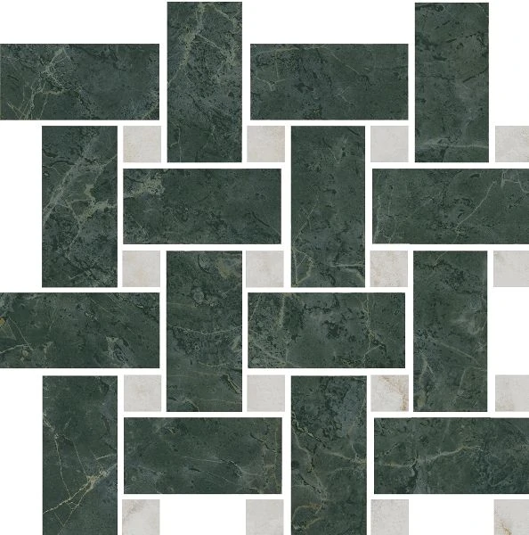 Мозаика Kerama Marazzi Серенада зелёная 32×32