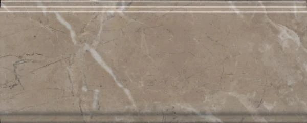 Бордюр Kerama Marazzi BDA027R Серенада бежевый тёмный глянцевый обрезной 30x12