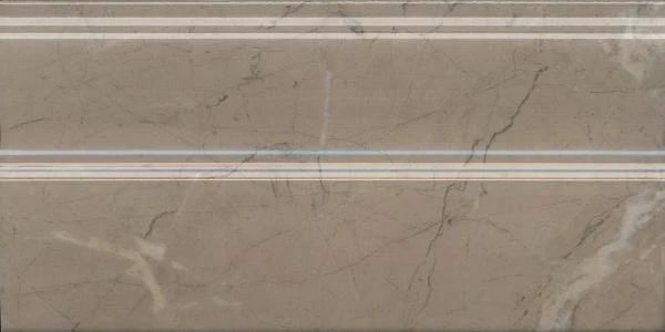 Плинтус Kerama Marazzi FMA032R Серенада бежевый тёмный глянцевый обрезной 30x15