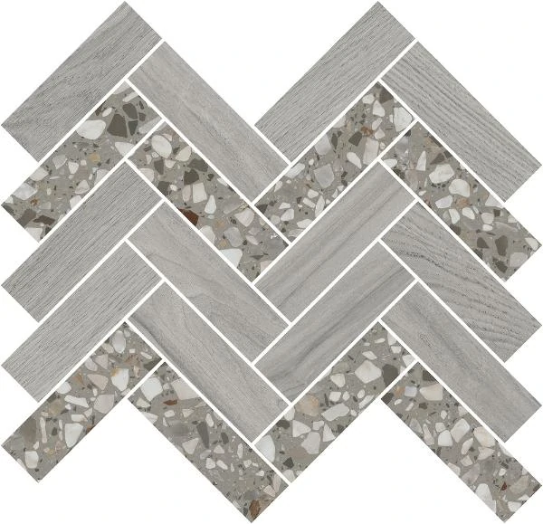 Мозаика Kerama Marazzi Монтиони Мозаичный Серый 34х35.5 T042/SG5267