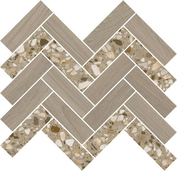 Мозаика Kerama Marazzi Монтиони Мозаичный Коричневый Светлый 34x35.5 T042/SG5269