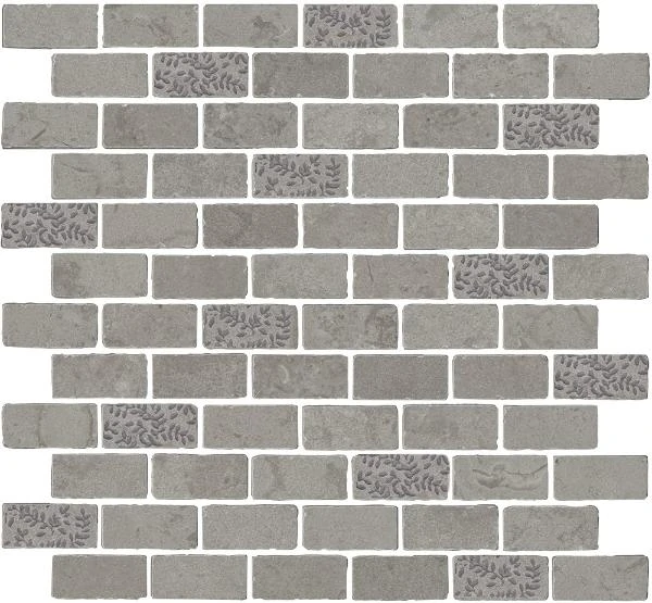Мозаика Kerama Marazzi Про Лаймстоун Антика 2 Мозаичный Серый Матовый Натуральный MBD010