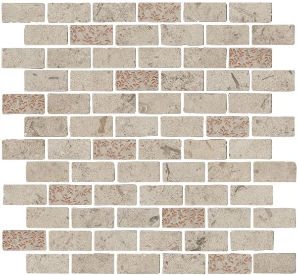 Мозаика Kerama Marazzi Про Лаймстоун Антика 2 Мозаичный Бежевый Матовый Натуральный MBD014